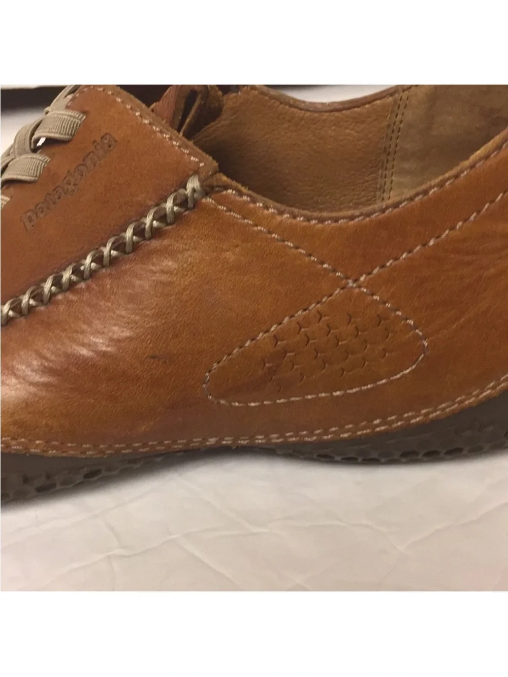Patagonia Rimu Skywalk Leather Wide Lace Slip-On Loafers